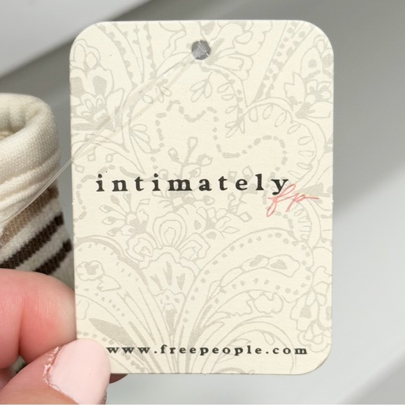 Free People Simply Soft Stripe Tank NWT Size M/L Intimately Cami Top - Picture 7 of 8